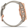 Часы GARMIN FENIX 7S SOLAR ROSE GOLD WITH LIGHT SAND BAND 11157