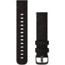 Ремешок сменный для GARMIN VIVOMOVE, STYLE, FABRIC, GRAPHITE, BLACK PEPPER 010-12924-13